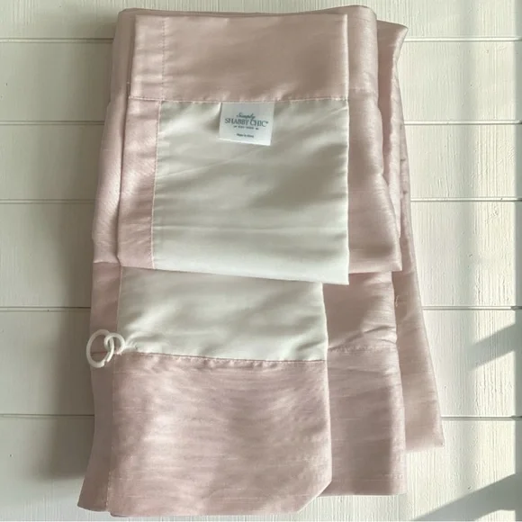 Simply Shabby Chic Faux Silk Balloon Shade Curtain Panels - Picture 3 of 6